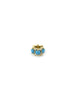 Mini 14K Gold Turquoise Double Diamond Spacer