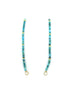 Lock Ready: Blue Green Smooth Turquoise Rondelle Strand