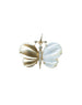 14K Gold Half & Half Mother of Pearl Butterfly Charm