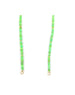 Lock Ready: Open 5mm Neon Green Heishi Turquoise Strand