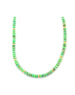 6mm Neon Green Turquoise Rondelle Necklace