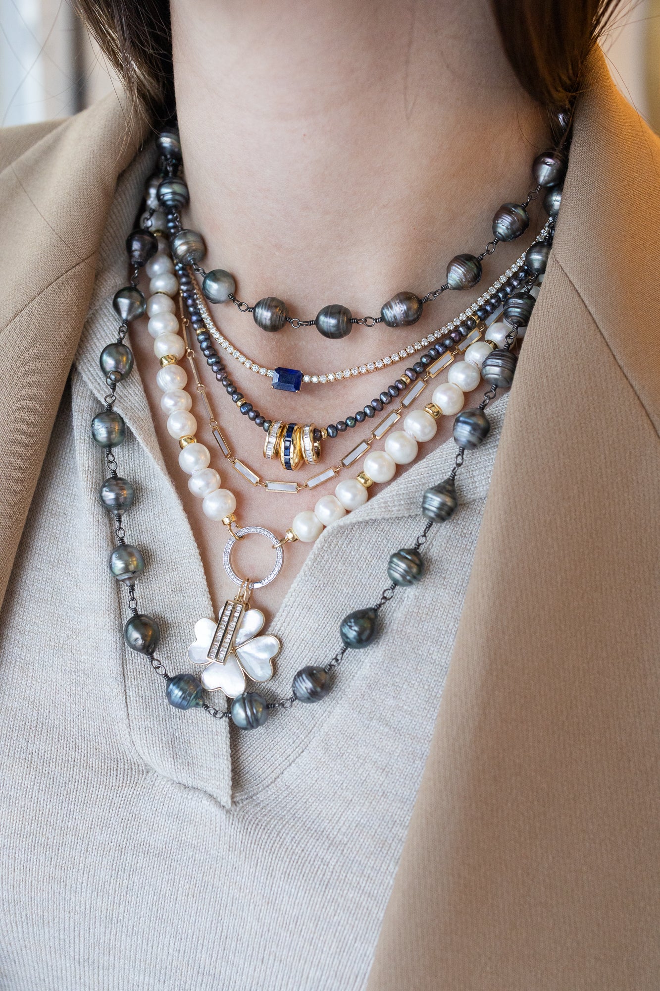 Lock Ready: Open 7mm Pearl Rondelle Strand