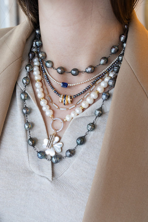 Lock Ready: Open 7mm Pearl Rondelle Strand