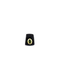 14K Gold Black Onyx Peridot Spacer Slide Charm