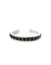 Federico Single Row Black Onyx Tiled Cuff