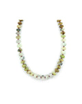 12mm Opal & Pink Sapphire Beaded Necklace