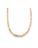 Graduated Peach Moonstone Rondelle Necklace