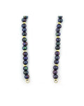 Lock Ready: 7mm Open Peacock Pearl Rondelle Strand