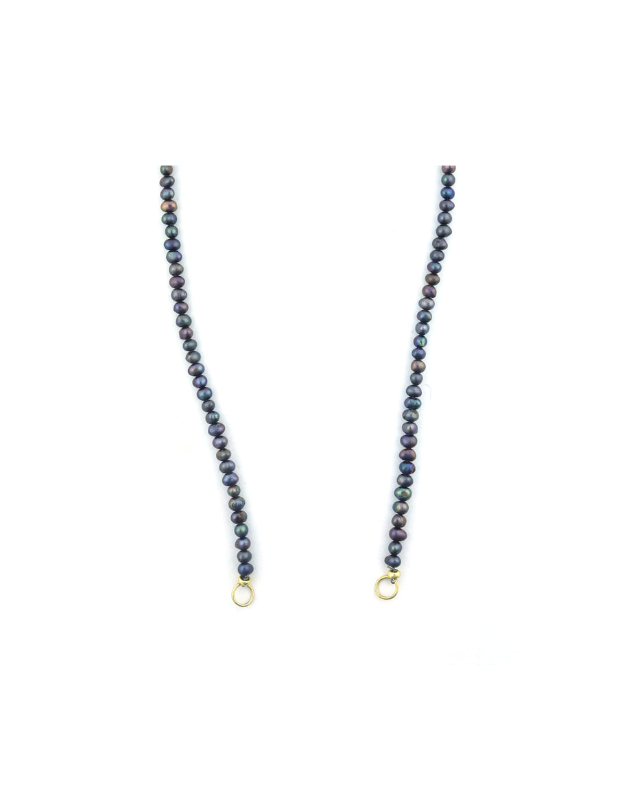 Lock Ready: Open 3mm Peacock Pearls