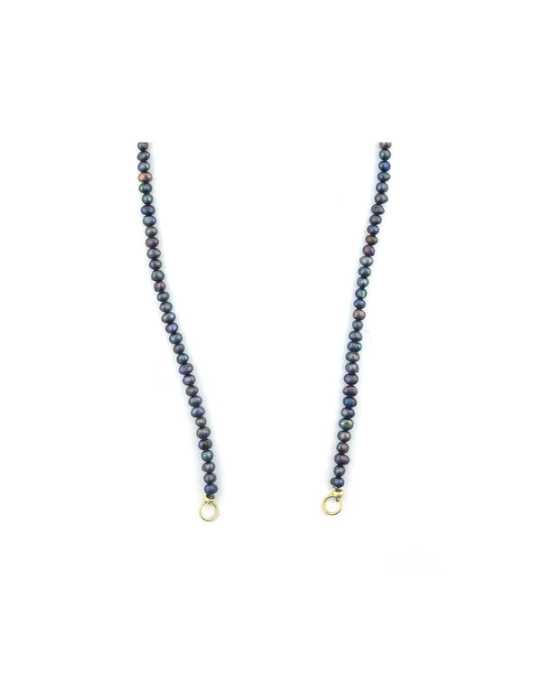 Lock Ready: Open 3mm Peacock Pearls