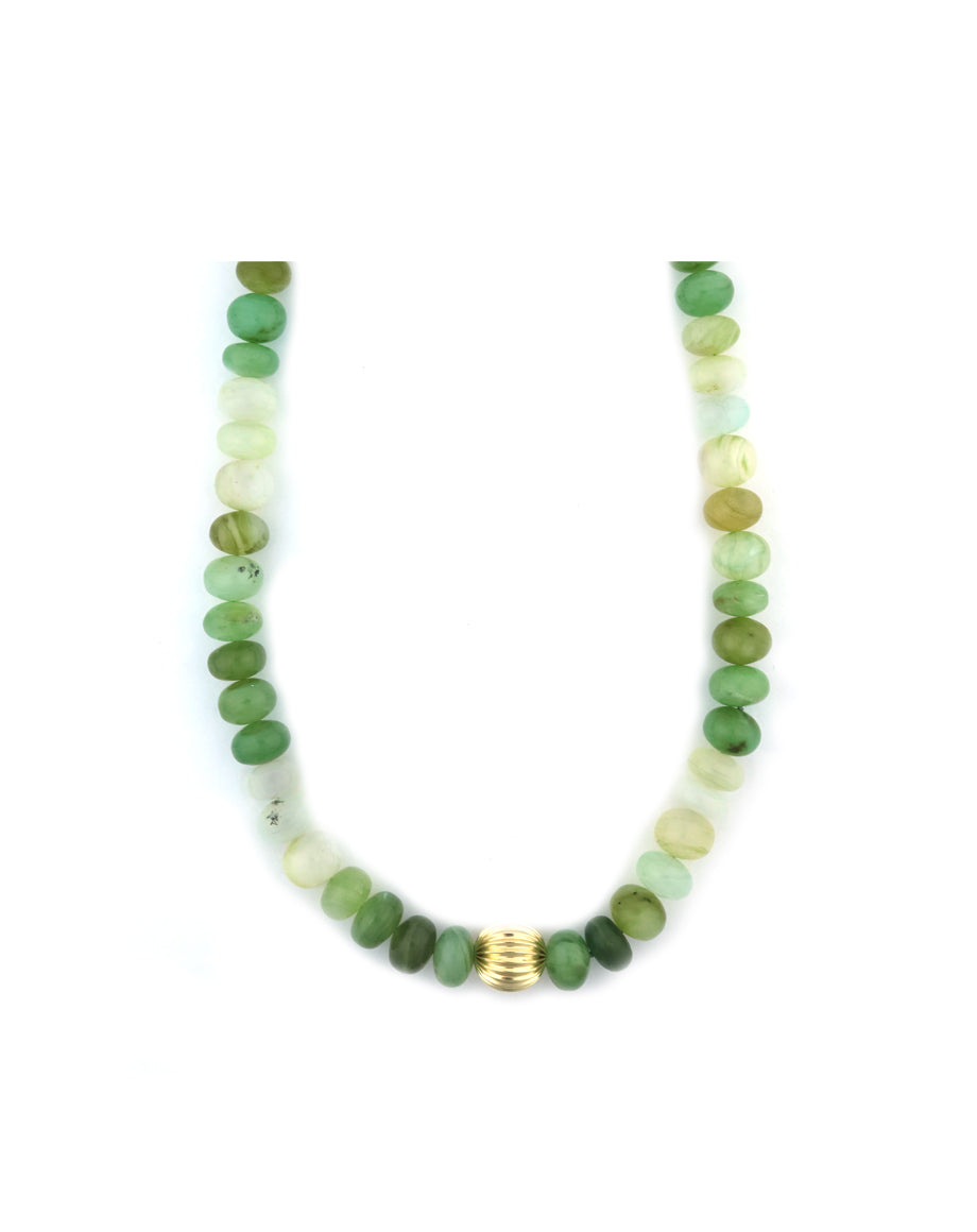 11mm Peruvian Opal Rondelle Necklace