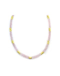 6mm Faceted Pink Morganite Rondelle Necklace