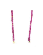 Lock Ready: Open Faceted Pink Topaz Rondelle Strand
