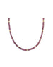 Faceted Plum Garnet Rondelle Necklace