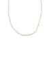 Sage Zircon Rondelle Necklace