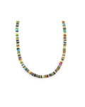 6mm Heishi Sandy Multi Agate Rondelle Necklace