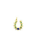 Diamond Edge 14K Gold Emerald & Oval Sapphire Horseshoe Charm