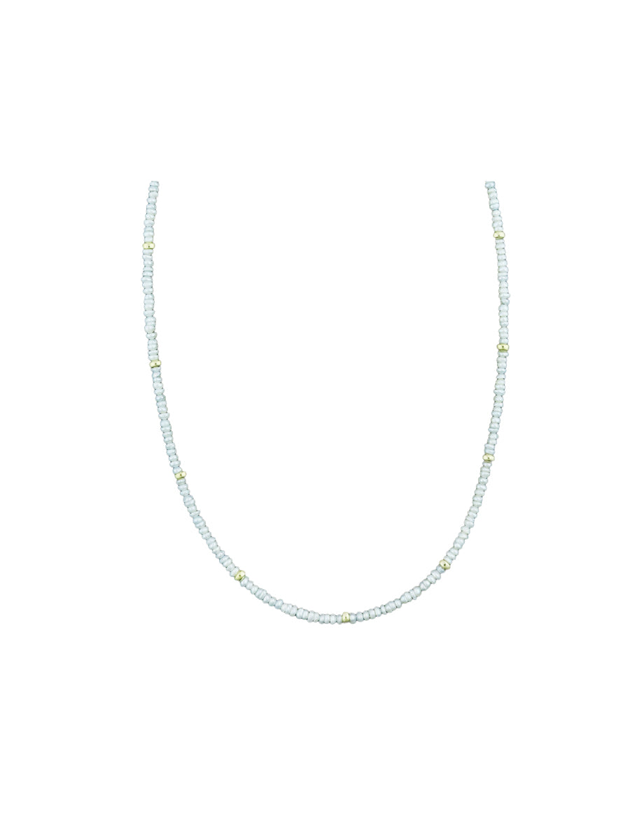 Seed Pearl Rondelle Necklace