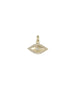 Mini 14K Gold Shiny Diamond Eye Charm