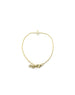 14K Gold Small Sideways Cross Bracelet