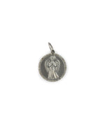 Matte Sterling Silver Angel Coin