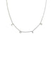 Silver Diamond LOVE Station Necklace