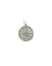 Sterling Silver Diamond Mother of Pearl Compass Charm