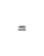 6mm Silver Diamond Square Spacer