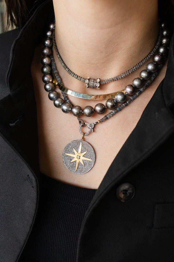 The Eva Lock Necklace - Labradorite