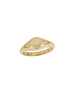14K Gold Small Round Signet Ring