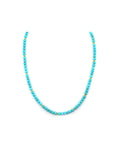 4mm Smooth Round Turquoise Rondelle Necklace