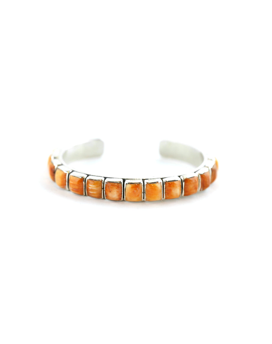 Federico Single Row Spiny Oyster Tiled Cuff