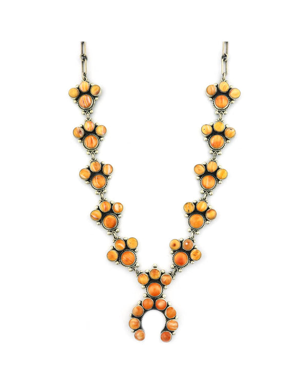 Federico Spiny Oyster Mini Squash Blossom Necklace