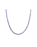3-4mm Faceted Tanzanite Rondelle Necklace