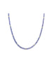 3mm Faceted Tanzanite Rondelle Necklace