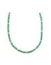 4mm Heishi Teal Turquoise Rondelle Necklace