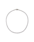 3 Prong Crystal Tennis Necklace