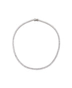 3 Prong Crystal Tennis Necklace