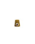 14K Gold Tiger Eye Amethyst Spacer Slide Charm