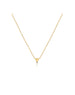 Itty Bitty 14K Gold Bottom Diamond Heart Necklace
