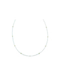 Tiny Round Seed Pearl Rondelle Necklace