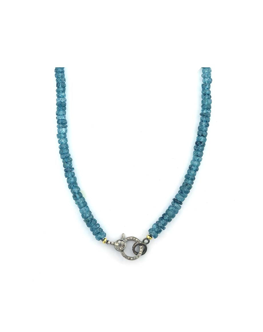 The Eva Lock Necklace: Faceted Topaz