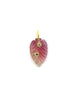 14K Carved Pink Tourmaline Feather