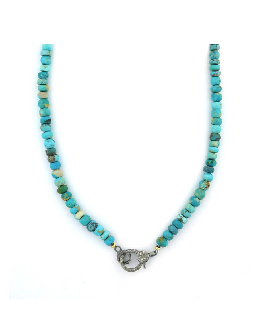 The Eva Lock Necklace: Arizona Turquoise