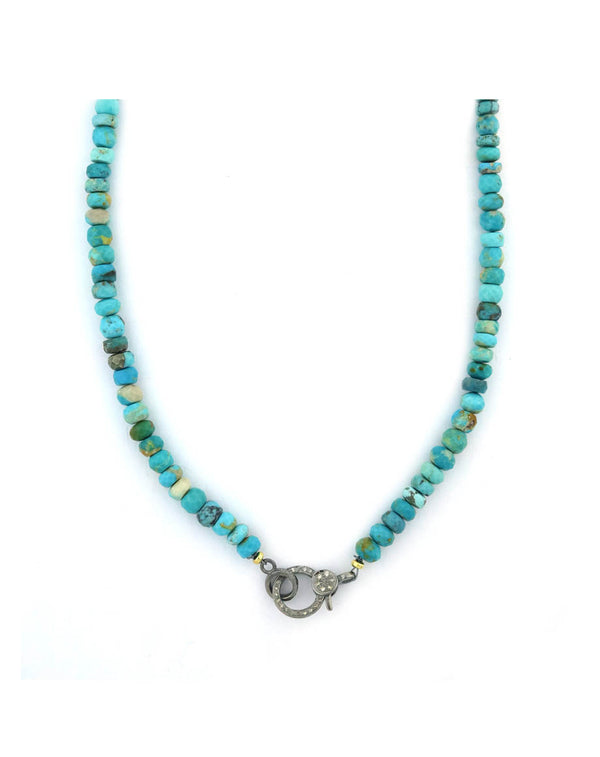 The Eva Lock Necklace: Arizona Turquoise