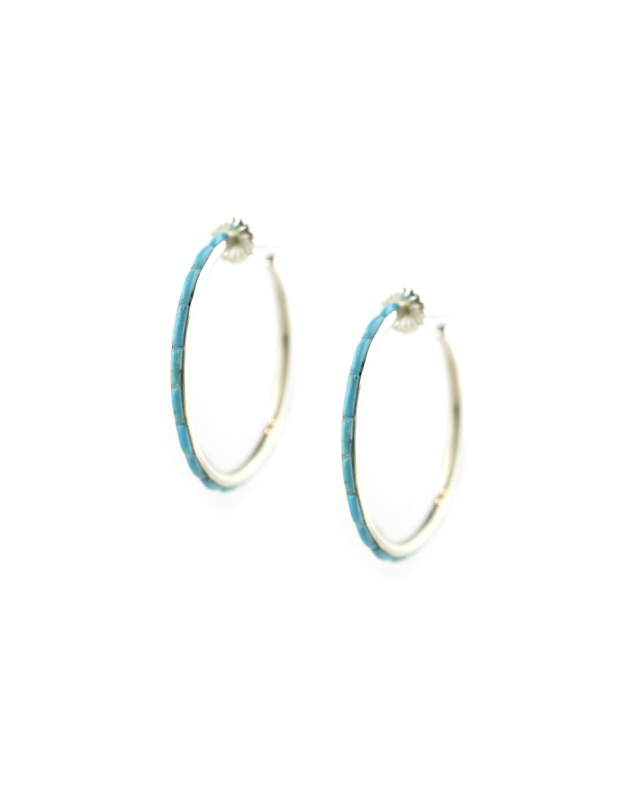 Turquoise Tiled Federico Hoops