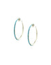 Turquoise Tiled Federico Hoops