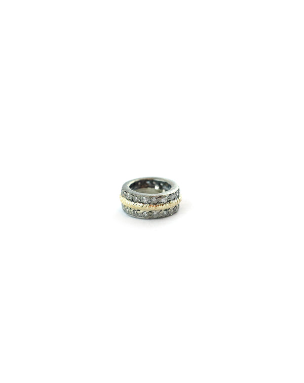 Mini Silver 14K Gold Lined Spacer