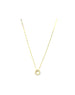14K Gold Valentino Chain 10mm Diamond Lock Necklace