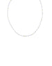 White Moonstone Rondelle Necklace